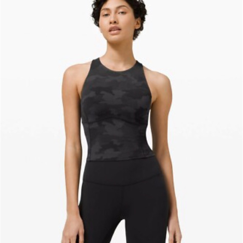 Lululemon Key to Balance Tank Heritage 365 Camo Deep Coal Muti